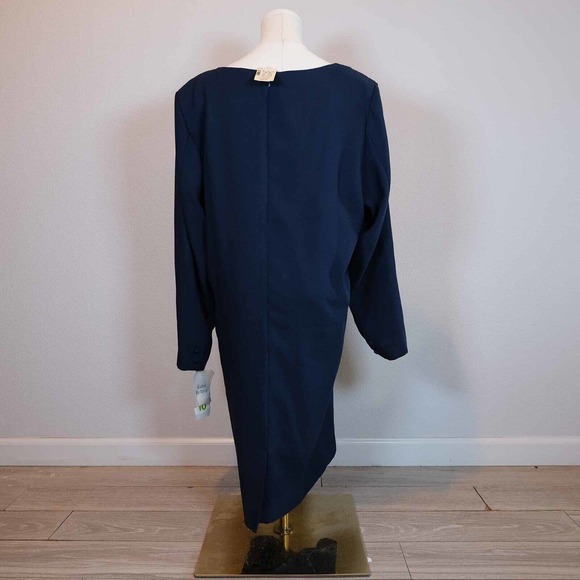 Vintage Liz Claiborne Womens Dress Size 10 Beaded Embroidered Long Sleeve Fall - Picture 7 of 16